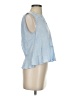 Elodie Blue Sleeveless Blouse Size XS - photo 4