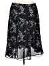 Jaclyn Smith 100% Polyester Paisley Black Formal Skirt Size 10 - photo 1