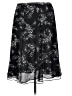 Jaclyn Smith 100% Polyester Paisley Black Formal Skirt Size 10 - photo 2
