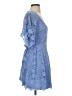 Francesca's 100% Polyester Blue Cocktail Dress Size XS - photo 4