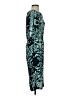 Connected Apparel Paisley Teal Cocktail Dress Size 4 - photo 4