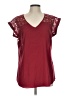 Express Burgundy Short Sleeve Top Size L - photo 1