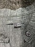 Vince. Gray 3/4 Sleeve Button-Down Shirt Size S - photo 7