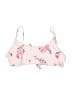 California Waves Floral Pink Swimsuit Top Size M - photo 1