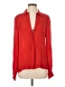 A.L.C. 100% Silk Red Long Sleeve Silk Top Size XS - photo 1