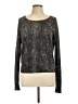 Charlotte Tarantola Metallic Gray Pullover Sweater Size L - photo 1