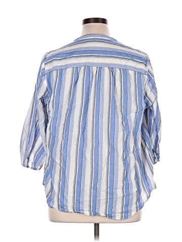 Lane Bryant 3/4 Sleeve Button-Down Shirt (view 2)