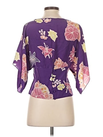 Anna Sui for Anthropologie 3/4 Sleeve Silk Top (view 2)