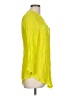 AGB Yellow 3/4 Sleeve Blouse Size L - photo 4