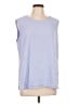 Anne Klein 100% Polyester Purple Sleeveless Blouse Size L - photo 1