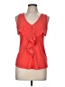 Deletta Orange Sleeveless Blouse Size M - photo 1
