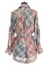 Zimmermann 100% Silk Plaid Gray Romper Size 6 (1) - photo 2
