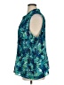 Fashion Bug 100% Polyester Tropical Teal Sleeveless Blouse Size 1X - photo 5