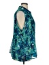 Fashion Bug 100% Polyester Tropical Teal Sleeveless Blouse Size 1X - photo 4
