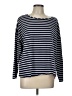Joules 100% Cotton Stripes White Blue Long Sleeve Top Size 12 - photo 1