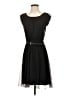 Esprit 100% Polyester Solid Black Cocktail Dress Size S - photo 1