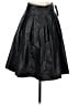 Theory 100% Polyester Solid Black Faux Leather Skirt Size 00 - photo 2