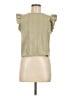 MNG 100% Cotton Green Sleeveless Blouse Size M - photo 1