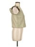 MNG 100% Cotton Green Sleeveless Blouse Size M - photo 4
