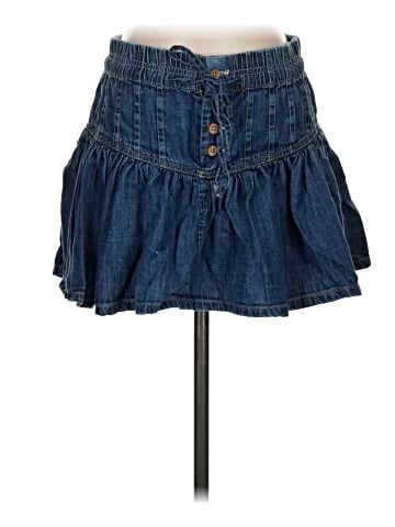We the Free Denim Skirt (view 1)
