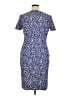 St. John Print Blue Casual Dress Size 16 - photo 2