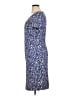 St. John Print Blue Casual Dress Size 16 - photo 5