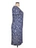 St. John Print Blue Casual Dress Size 16 - photo 4