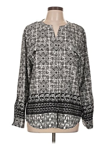 Joan Vass New York Long Sleeve Blouse (view 1)