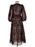 Baum Und Pferdgarten 100% Polyester Floral Brown Casual Dress Size EU 34 / US 4 - photo 2