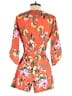 Yumi Kim 100% Polyester Tropical Orange Romper Size M - photo 2