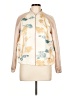 Zara Basic 100% Polyester Print Ivory Jacket Size L - photo 1
