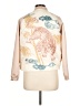 Zara Basic 100% Polyester Print Ivory Jacket Size L - photo 2