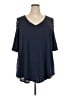 Cato Blue Short Sleeve Top Size 22 - photo 1