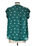 41Hawthorn 100% Polyester Stars Teal Short Sleeve Blouse Size L - photo 2