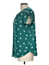 41Hawthorn 100% Polyester Stars Teal Short Sleeve Blouse Size L - photo 5