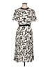 Maje Graphic Ivory Casual Dress Size EU (FR) 42 / US 10 - photo 1