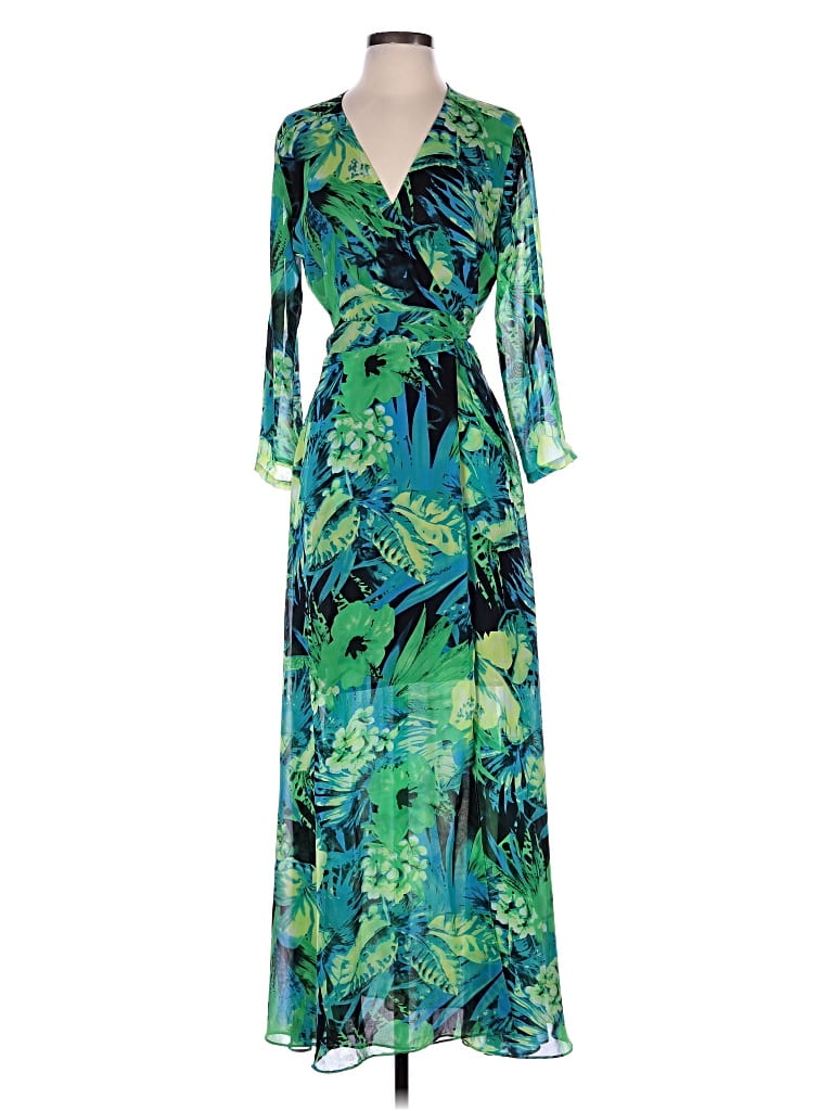 Pre-owned Assorted Brands Casual Dress In Green