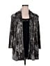 Jaclyn Smith 100% Polyester Silver Kimono Size 1X - photo 1