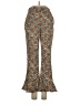 Topshop 100% Polyester Animal Print Brown Casual Pants Size 2 - photo 1