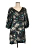 BCBGeneration 100% Polyester Print Teal Casual Dress Size 6 - photo 1