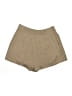 Unbranded 100% Polyester Chevron-herringbone Tan Khaki Shorts Size 12 - photo 2