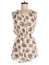 Love 100% Rayon Floral Ivory Pink Romper Size M - photo 1