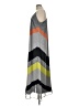 Old Navy 100% Polyester Chevron-herringbone Gray Casual Dress Size L - photo 5