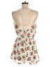 Love 100% Rayon Floral Ivory Pink Romper Size M - photo 2