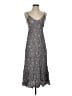 Final Touch 100% Rayon Stars Gray Casual Dress Size S - photo 1