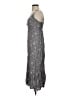 Final Touch 100% Rayon Stars Gray Casual Dress Size S - photo 5