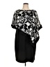Roz & Ali Graphic Black Cocktail Dress Size 16 - photo 1