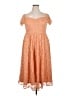 Torrid Orange Cocktail Dress Size 1X Plus (1) - photo 1