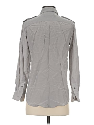 Nili Lotan Long Sleeve Silk Top (view 2)
