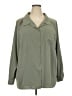 The Drop 100% Polyester Green Long Sleeve Blouse Size 3X - photo 1